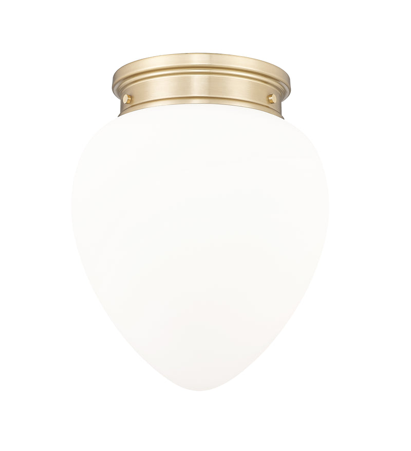 Gideon 1 Light 12.5" Flush Mount in Modern Gold
