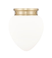 Gideon 1 Light 12.5" Flush Mount in Modern Gold