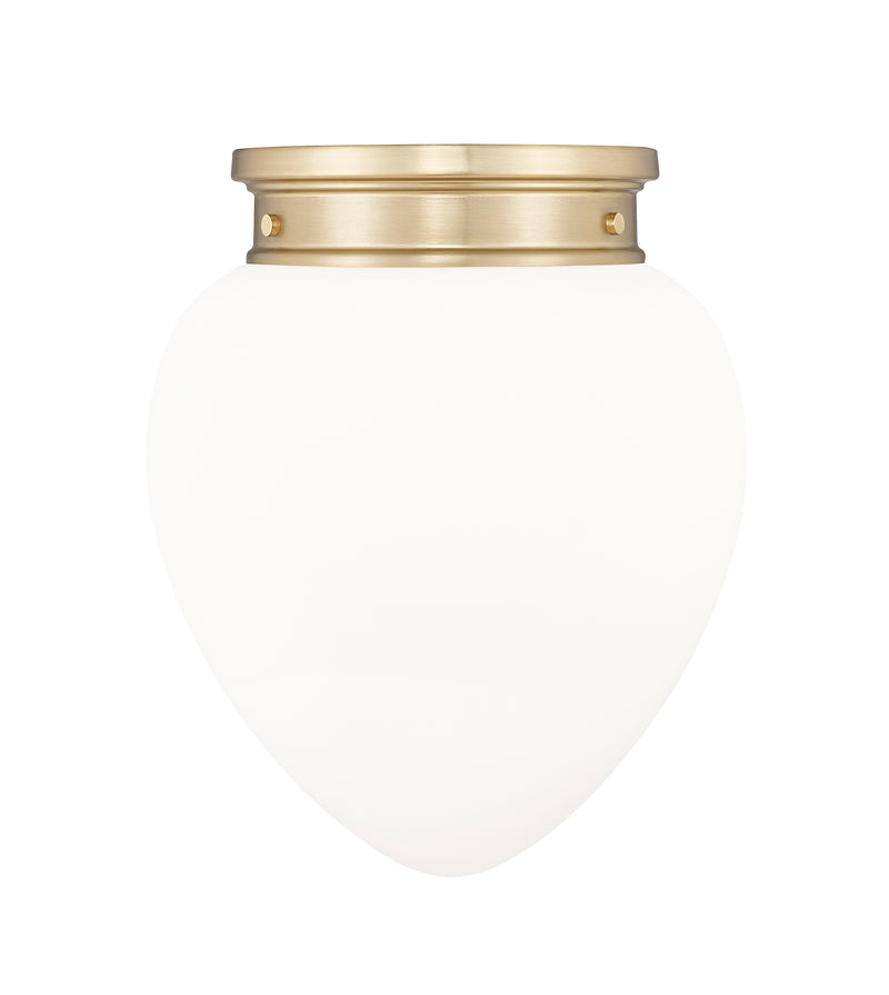 Gideon 1 Light 12.5" Flush Mount in Modern Gold