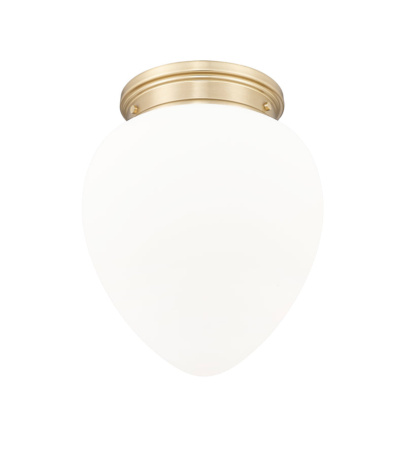 Gideon 1 Light 12.5" Flush Mount in Modern Gold