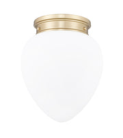 Gideon 1 Light 12.5" Flush Mount in Modern Gold