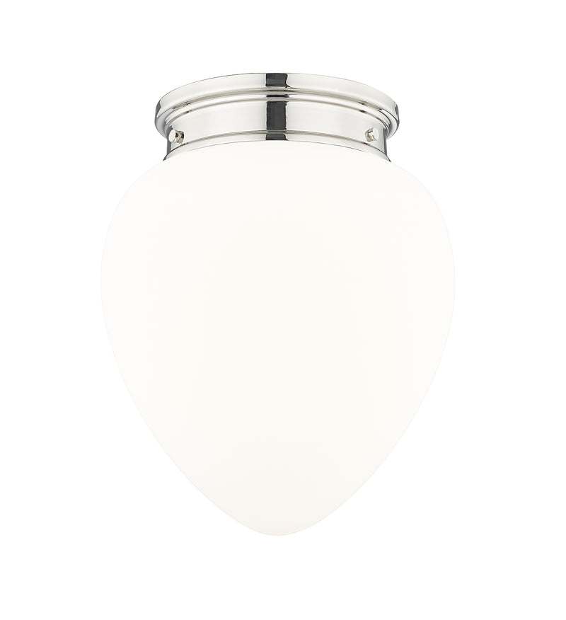Gideon 1 Light 12.5" Flush Mount in Polished Nickel