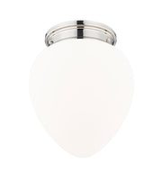 Gideon 1 Light 12.5" Flush Mount in Polished Nickel