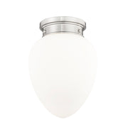 Gideon 1 Light 10" Flush Mount in Brushed Nickel