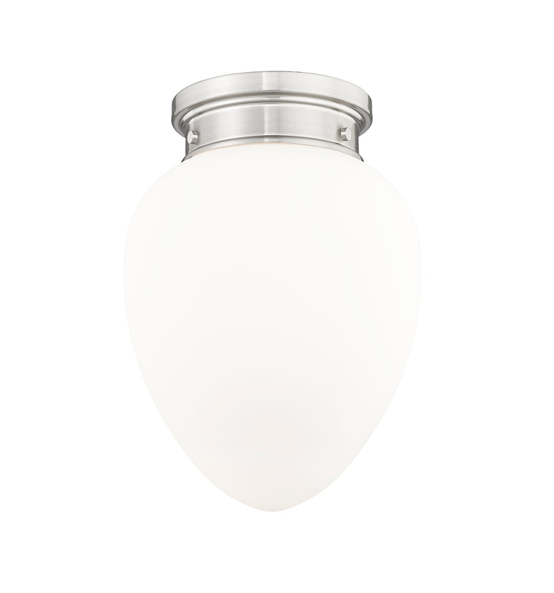 Gideon 1 Light 10" Flush Mount in Brushed Nickel