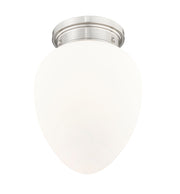 Gideon 1 Light 10" Flush Mount in Brushed Nickel