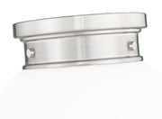 Gideon 1 Light 10" Flush Mount in Brushed Nickel