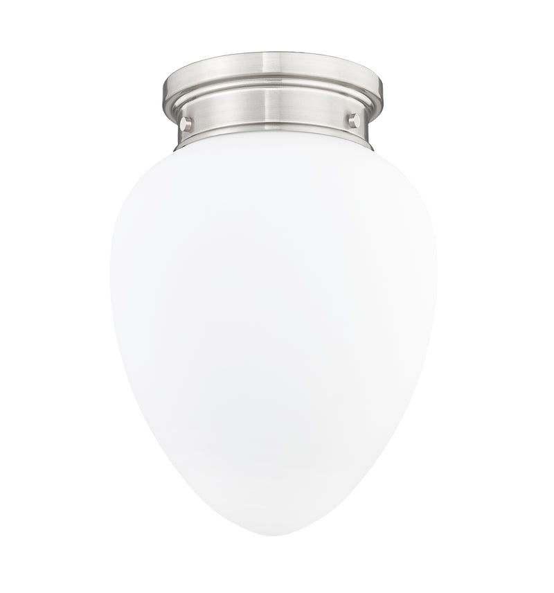 Gideon 1 Light 10" Flush Mount in Brushed Nickel
