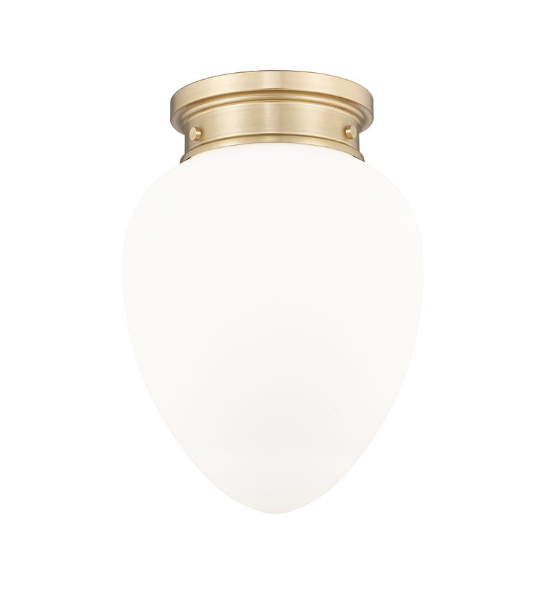 Gideon 1 Light 10" Flush Mount in Modern Gold