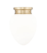 Gideon 1 Light 10" Flush Mount in Modern Gold
