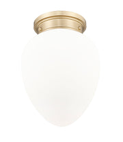 Gideon 1 Light 10" Flush Mount in Modern Gold