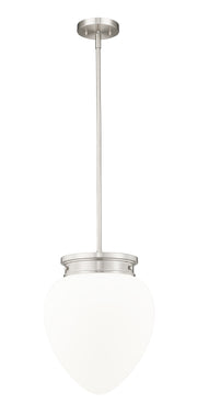 Gideon 1 Light 12.5" Pendant in Brushed Nickel