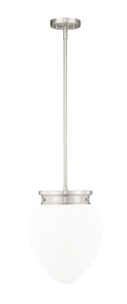 Gideon 1 Light 12.5" Pendant in Brushed Nickel
