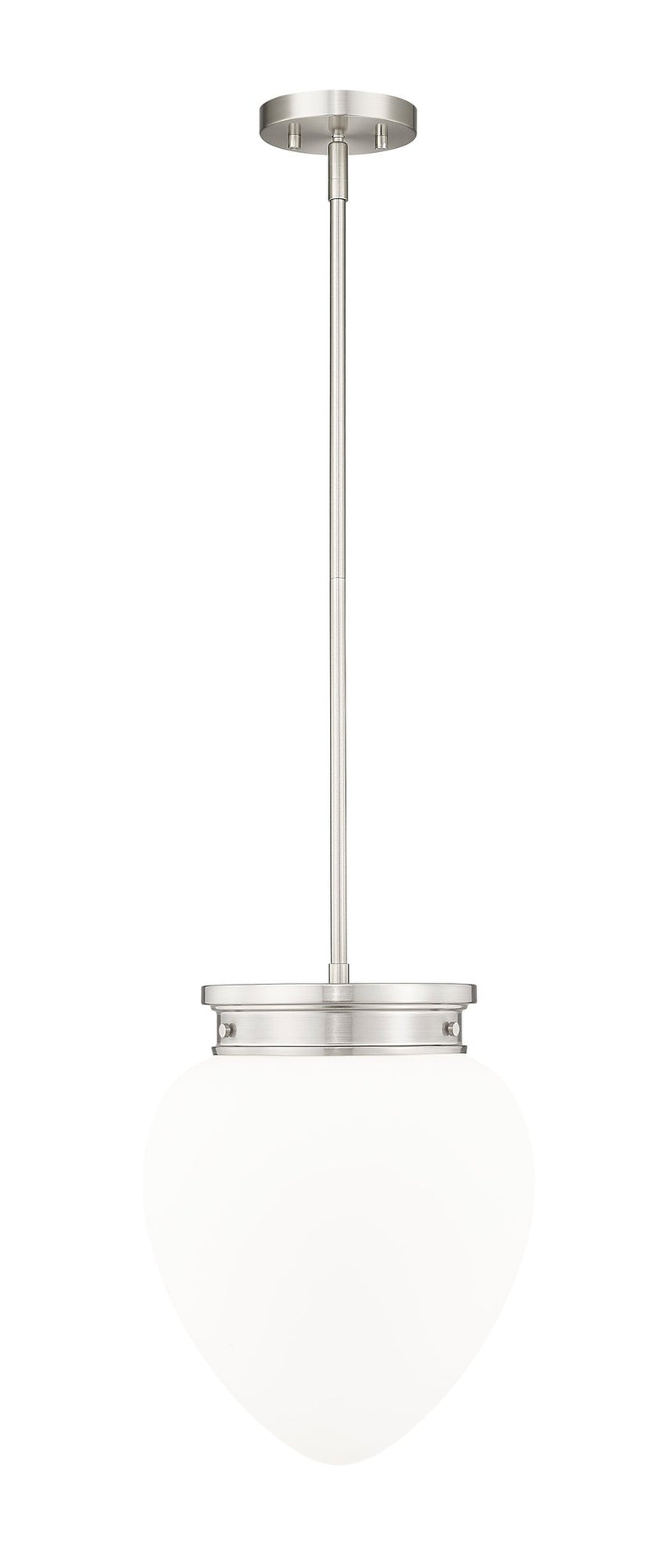 Gideon 1 Light 12.5" Pendant in Brushed Nickel