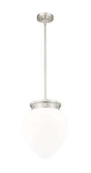 Gideon 1 Light 12.5" Pendant in Brushed Nickel
