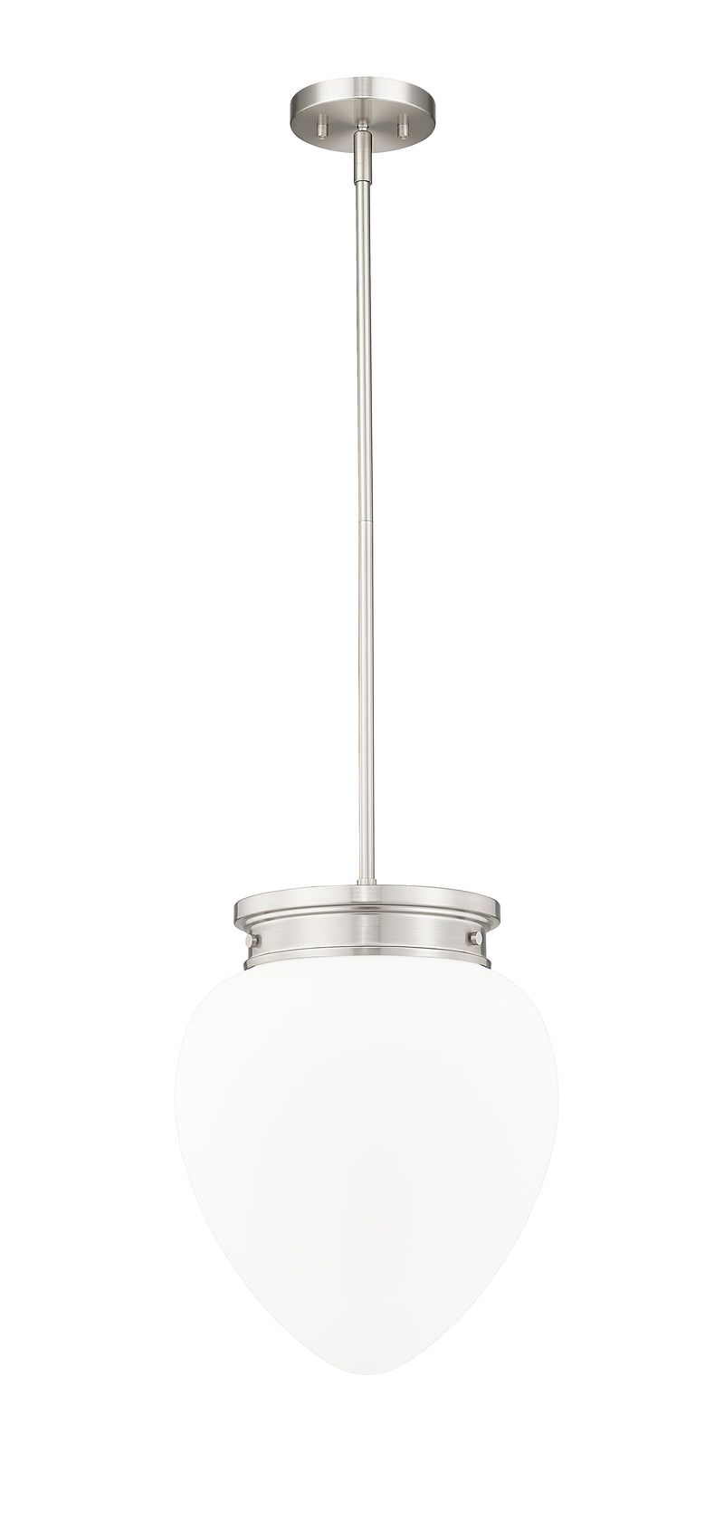 Gideon 1 Light 12.5" Pendant in Brushed Nickel