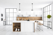 Gideon 1 Light 12.5" Pendant in Matte Black in a room setting