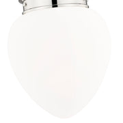 Gideon 1 Light 12.5" Pendant in Polished Nickel