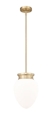 Gideon 1 Light 10" Pendant in Modern Gold