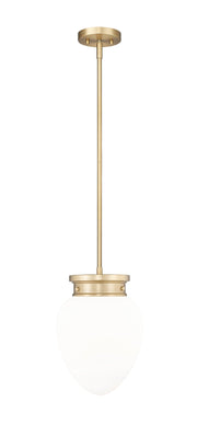 Gideon 1 Light 10" Pendant in Modern Gold