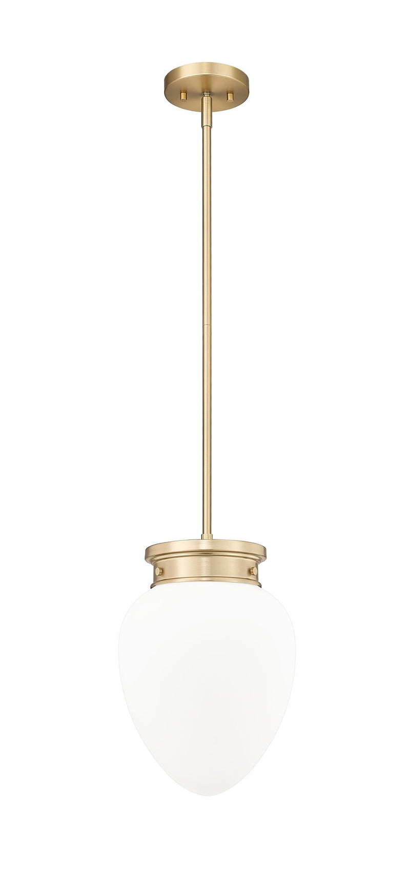 Gideon 1 Light 10" Pendant in Modern Gold