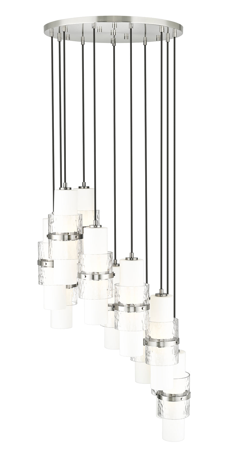 Cayden 11 Light 24" Pendant in Brushed Nickel
