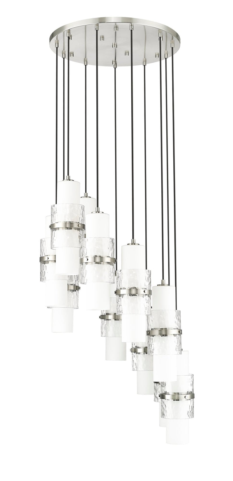 Cayden 11 Light 24" Pendant in Brushed Nickel