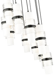 Cayden 11 Light 24" Pendant in Matte Black