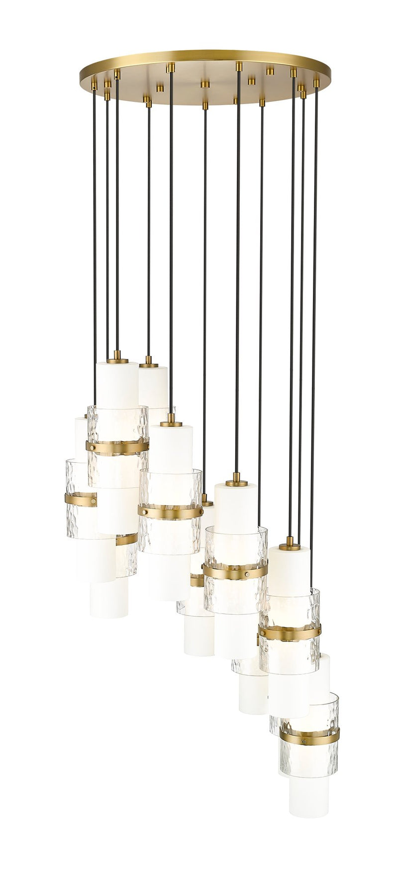 Cayden 11 Light 24" Pendant in Modern Gold