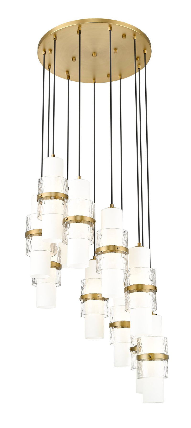 Cayden 11 Light 24" Pendant in Modern Gold
