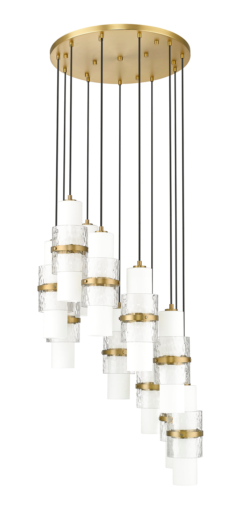 Cayden 11 Light 24" Pendant in Modern Gold