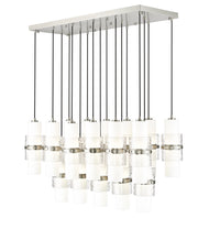 Cayden 17 Light 42" Linear Pendant in Brushed Nickel