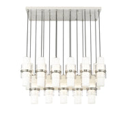 Cayden 17 Light 42" Linear Pendant in Brushed Nickel