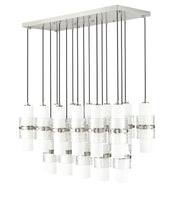Cayden 17 Light 42" Linear Pendant in Brushed Nickel