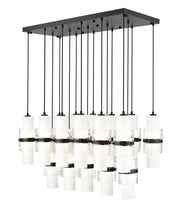 Cayden 17 Light 42" Linear Pendant in Matte Black