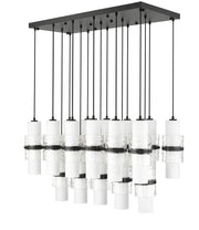 Cayden 17 Light 42" Linear Pendant in Matte Black