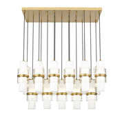 Cayden 17 Light 42" Linear Pendant in Modern Gold