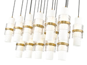 Cayden 17 Light 42" Linear Pendant in Modern Gold