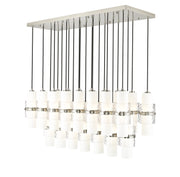 Cayden 23 Light 54" Linear Pendant in Brushed Nickel