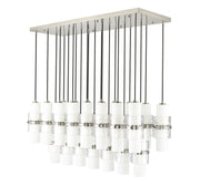 Cayden 23 Light 54" Linear Pendant in Brushed Nickel