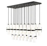 Cayden 23 Light 54" Linear Pendant in Matte Black