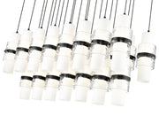 Cayden 23 Light 54" Linear Pendant in Matte Black