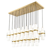 Cayden 23 Light 54" Linear Pendant in Modern Gold