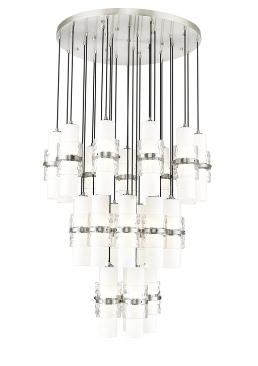 Cayden 27 Light 36" Pendant in Brushed Nickel