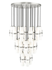 Cayden 27 Light 36" Pendant in Brushed Nickel