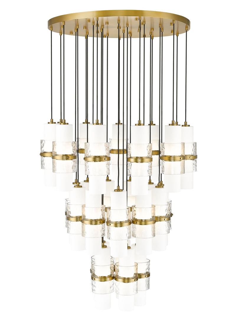 Cayden 27 Light 36" Pendant in Modern Gold