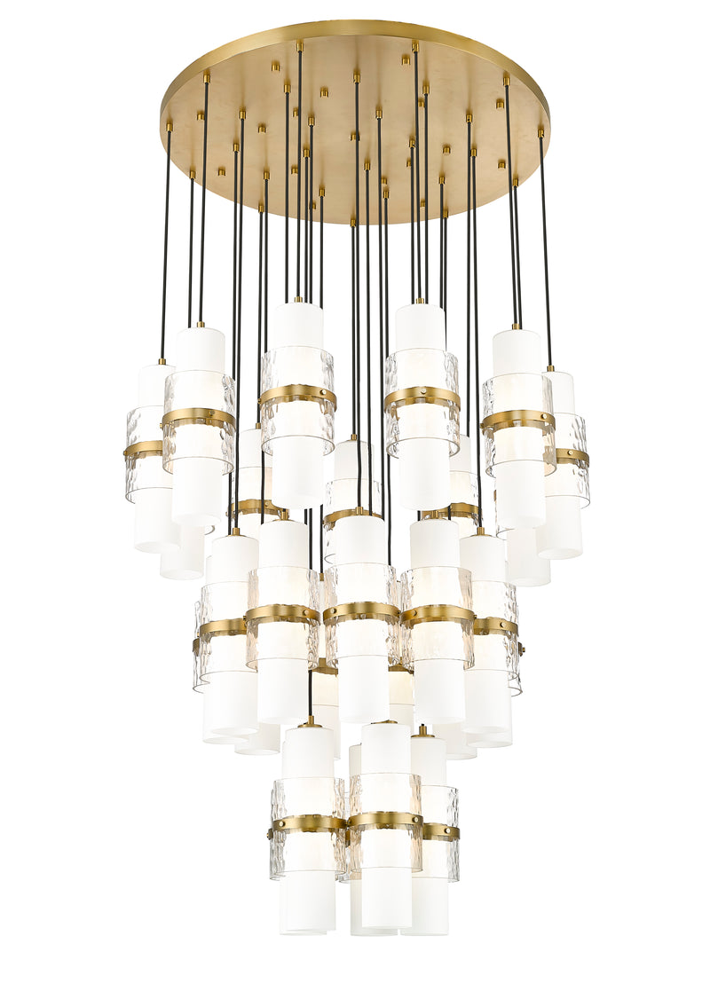 Cayden 27 Light 36" Pendant in Modern Gold