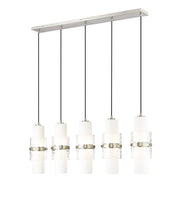 Cayden 5 Light 42" Linear Pendant in Brushed Nickel