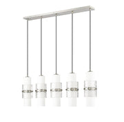 Cayden 5 Light 42" Linear Pendant in Brushed Nickel