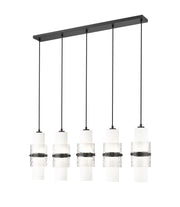 Cayden 5 Light 42" Linear Pendant in Matte Black